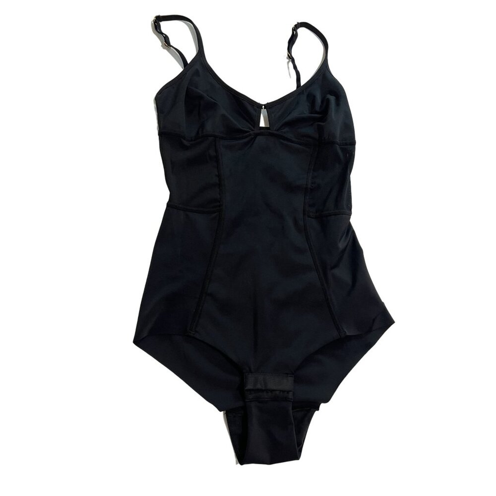 Squeem Sheer Allure Bodysuit in Black